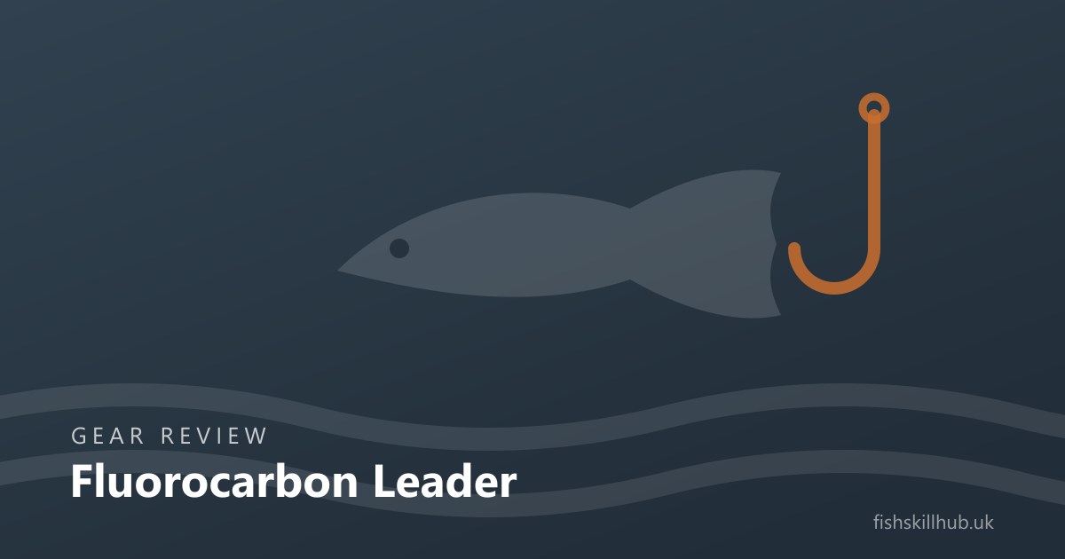Fluorocarbon leader line and knot connection